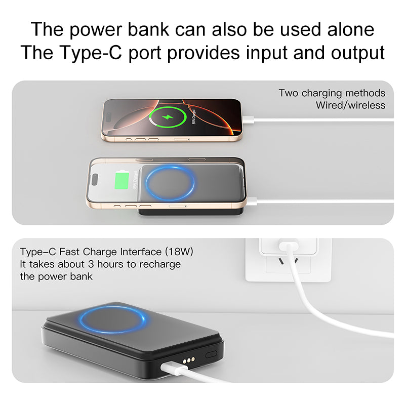 New-5in1-Wireless-Charger-10,000 mah-Portable Charger and Night Light