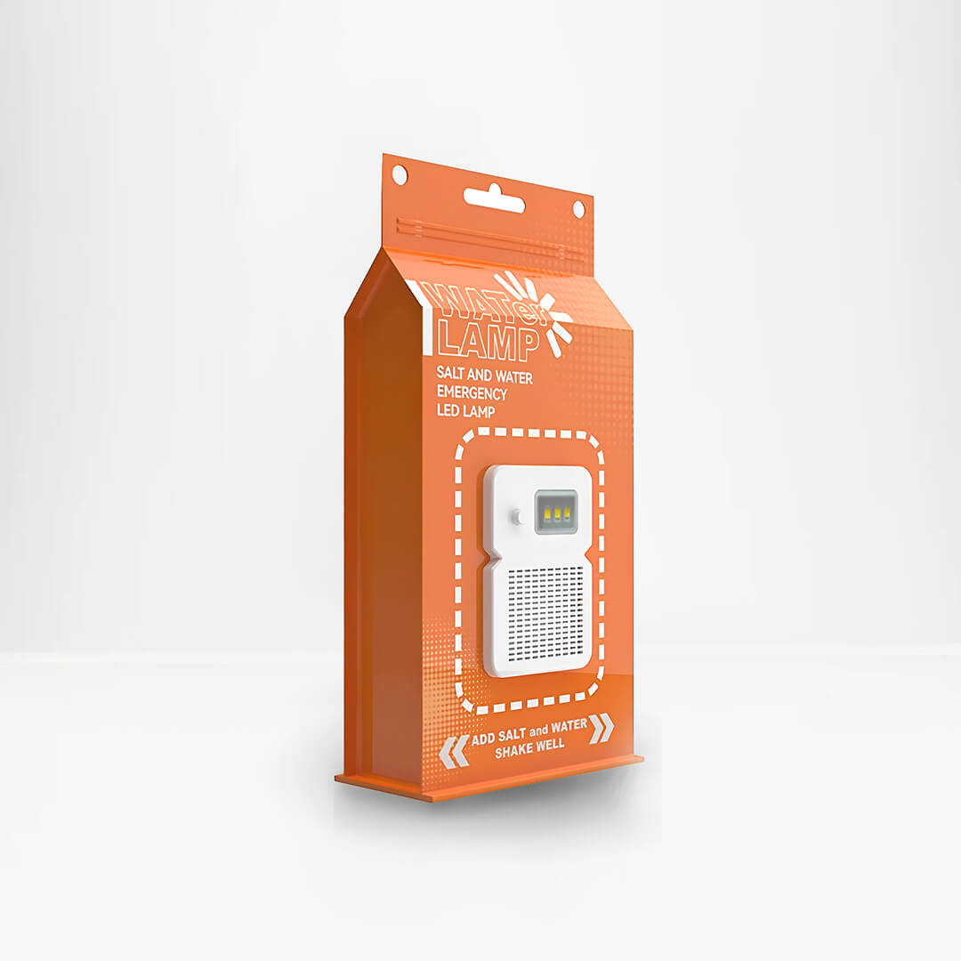 Emergency Light Salt Water Lamp, No Battery Required Portable Lantern for Hiking,Camping Essentials Survival Gear Outdoor Lamp for Power Outages Outdoor Activities Night Fishing Camping