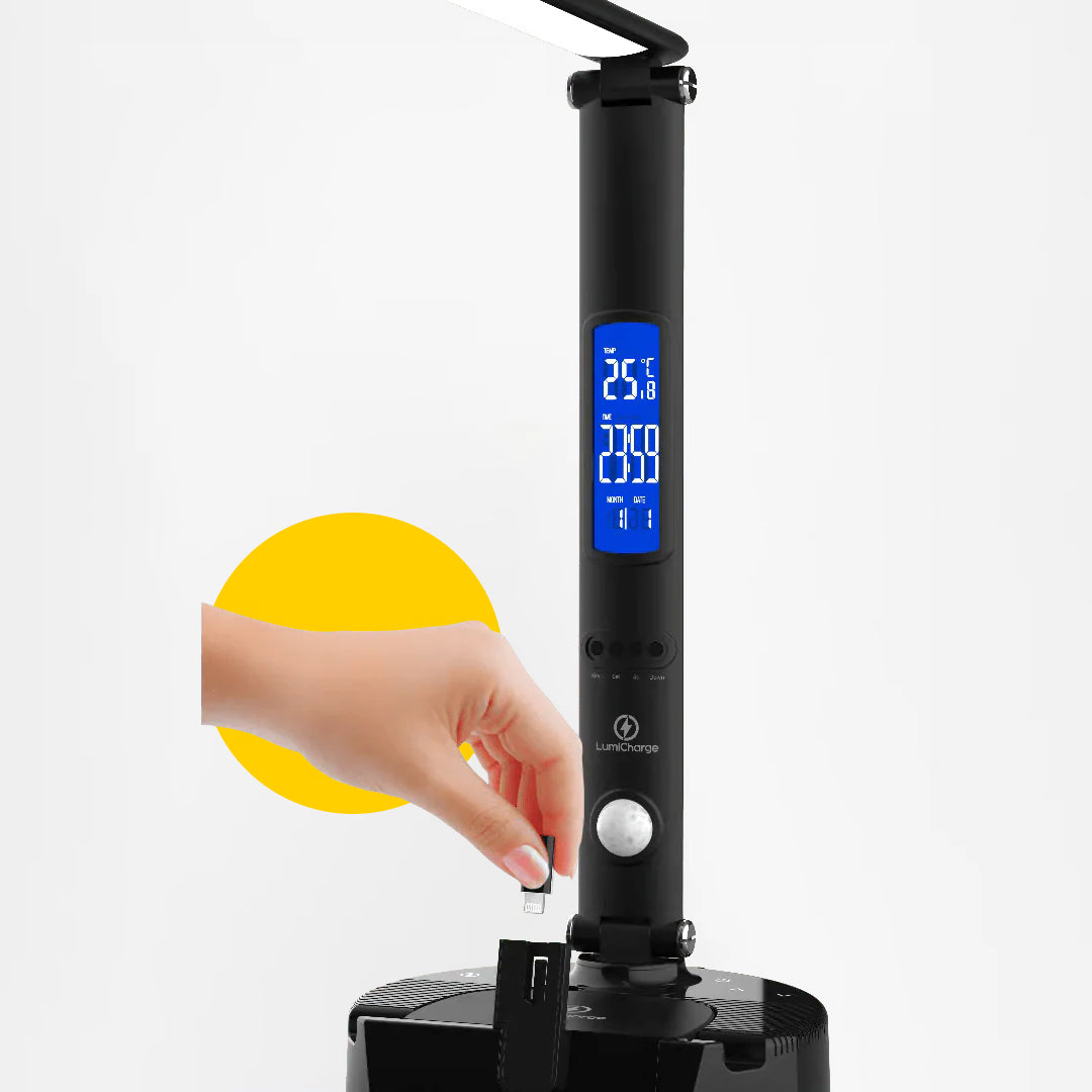 Lumicharge III | LED Desk Lamp + Wireless Charger+ Bluetooth Speaker & App-Controls