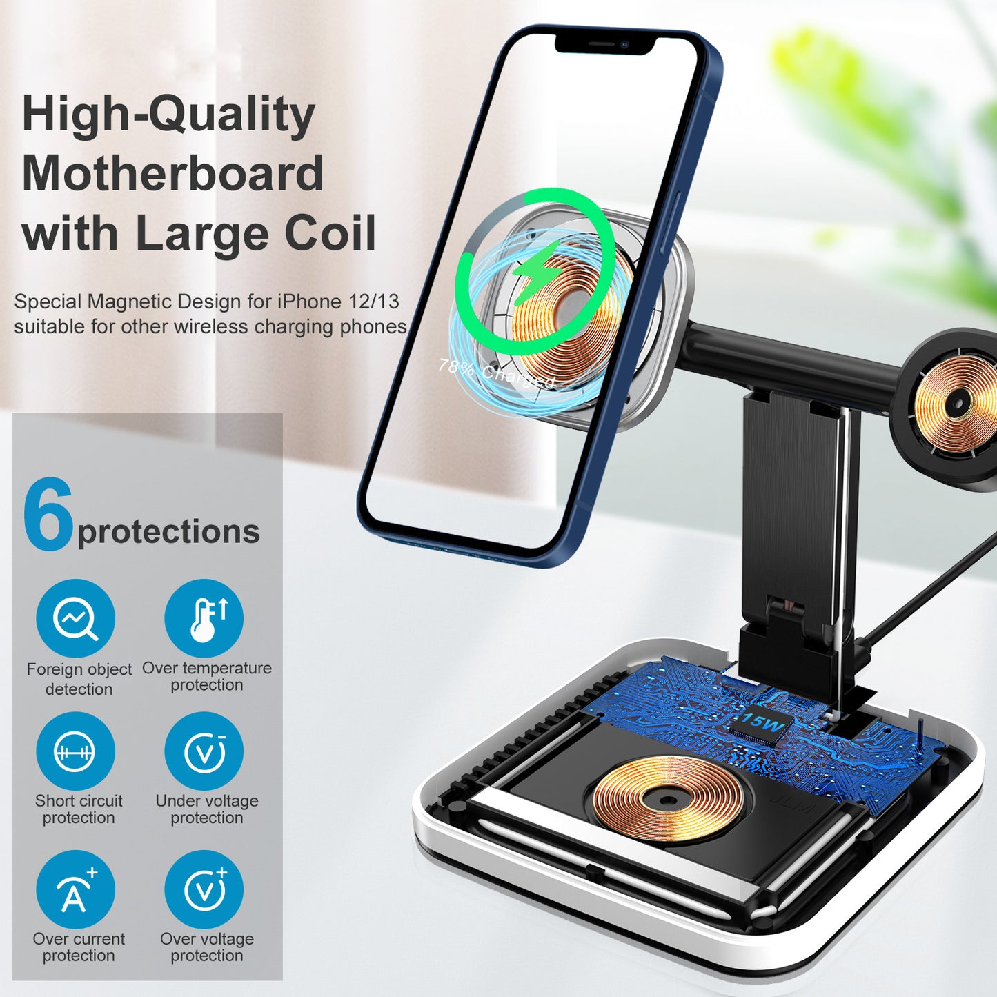 wireless charging night light