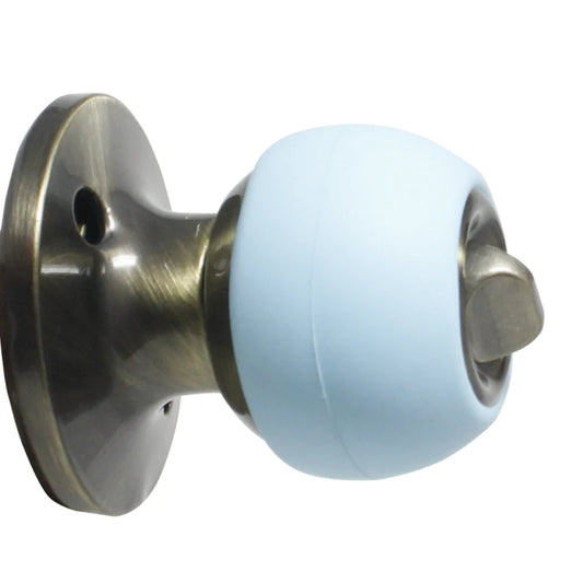 Silver Infused Round Silicone Door Knob Covers - Pack of 4