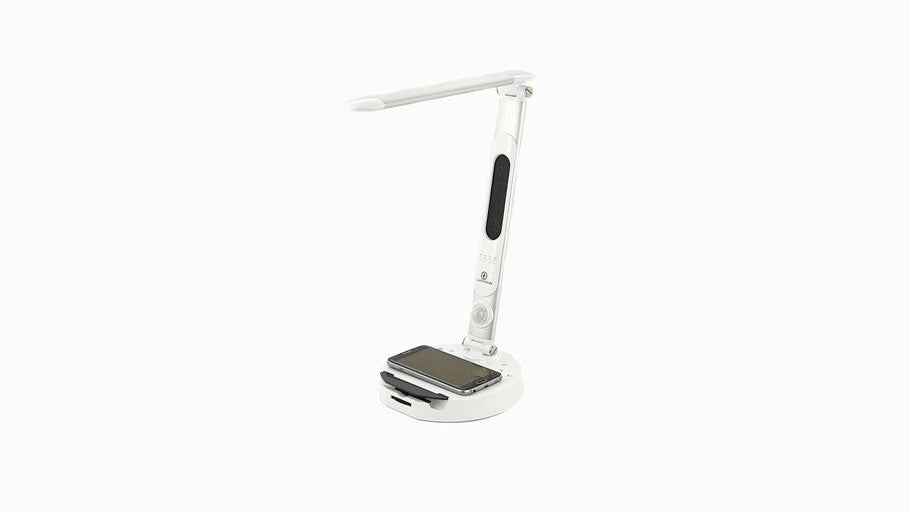 Lumicharge V2.0 – Dimmable LED Desk Lamp with USB & Wireless Phone Charger