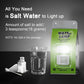 Emergency Light Salt Water Lamp, No Battery Required Portable Lantern for Hiking,Camping Essentials Survival Gear Outdoor Lamp for Power Outages Outdoor Activities Night Fishing Camping