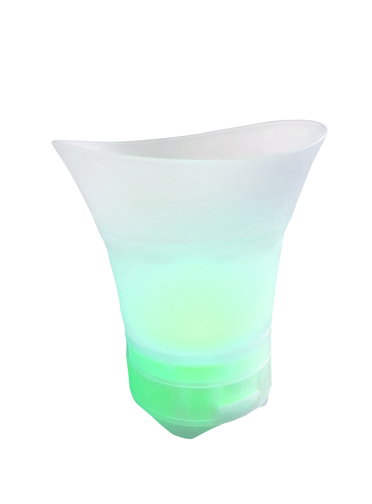 Portable Collapsible Ice bucket -Cooler for Wine, soda, drinks with built In wireless speaker-Party LED lights- Lumi Chill