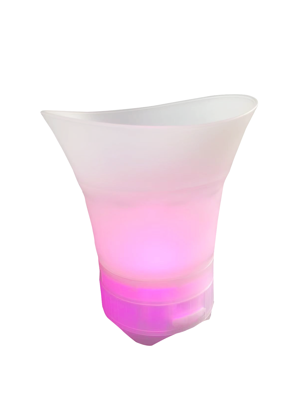 Portable Collapsible Ice bucket -Cooler for Wine, soda, drinks with built In wireless speaker-Party LED lights- Lumi Chill