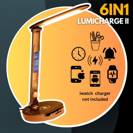 LumiCharge II | Premium Desk Lamp with Universal Phone Charger