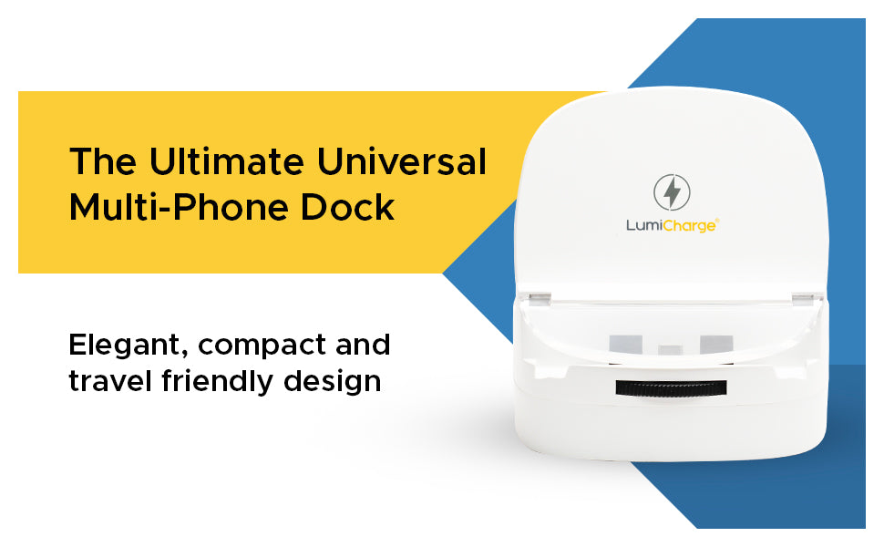 UD - 3 in 1 Phone Charger Dock - iPhone  16, 15, 14, 12, X, Airpods, Samsung, Android | Wireless Charger