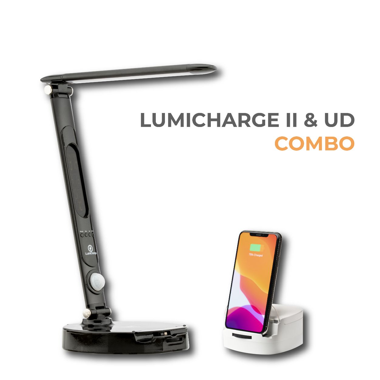 LED desk lamp and Wireless dock charging station 